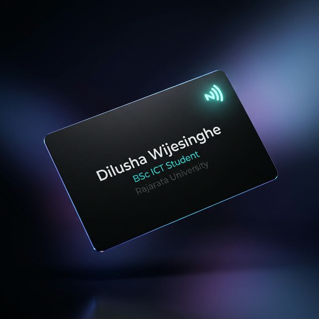 Dilusha Wijesinghe - Personal NFC Card